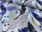 Preview: French Terry Indigo Leaves